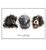 Watercolour Two Pet Illustration