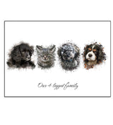 Watercolour Two Pet Illustration