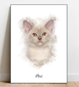 Watercolour Cat Portraits