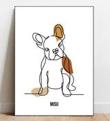 abstract pet portrait misu