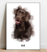 Watercolour Pet Illustration