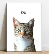 Pop Art Cat Portrait