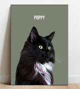 Pop Art Cat Portrait